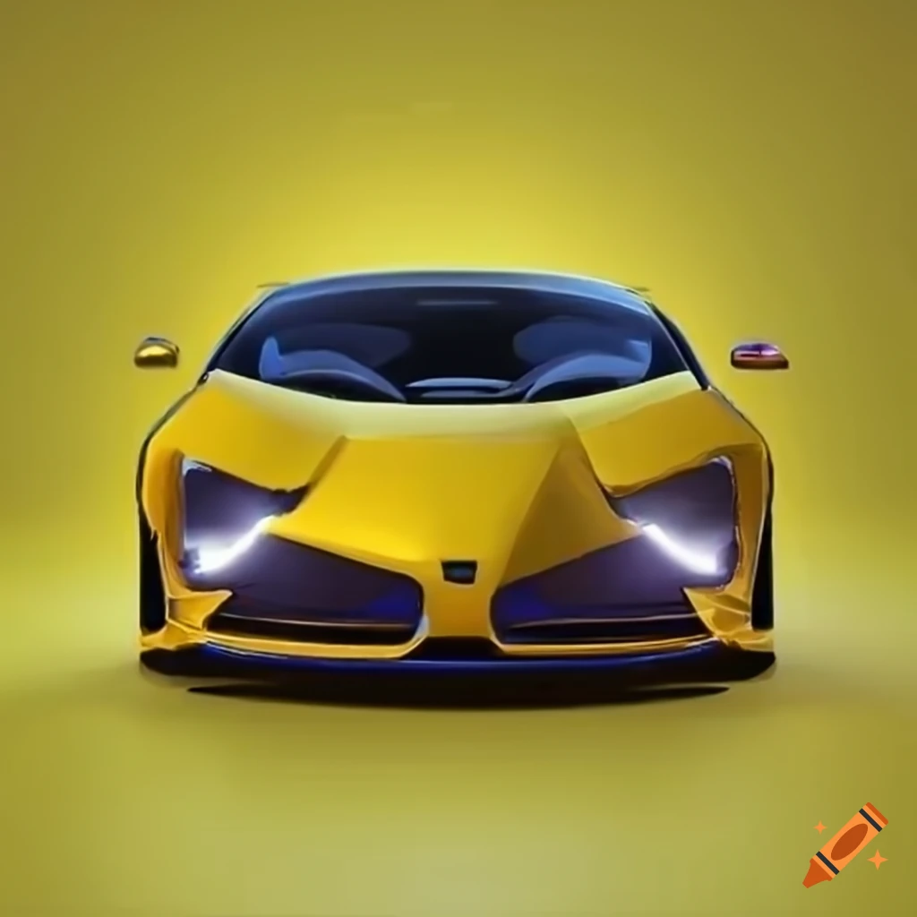 NFT digital artwork featuring a yellow car