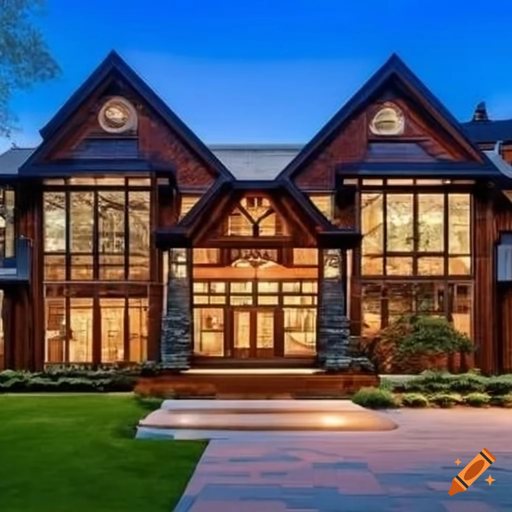 modern craftsman style mansion