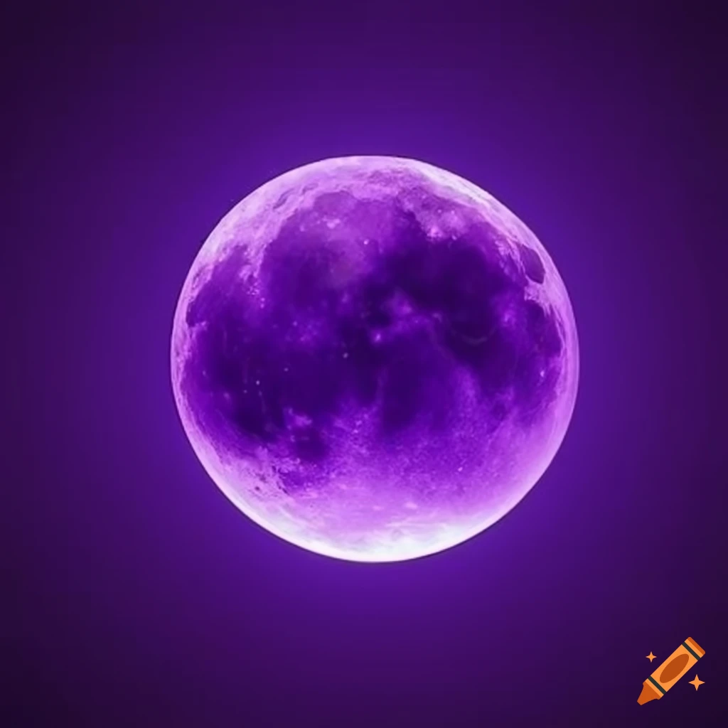 Violet sad moon