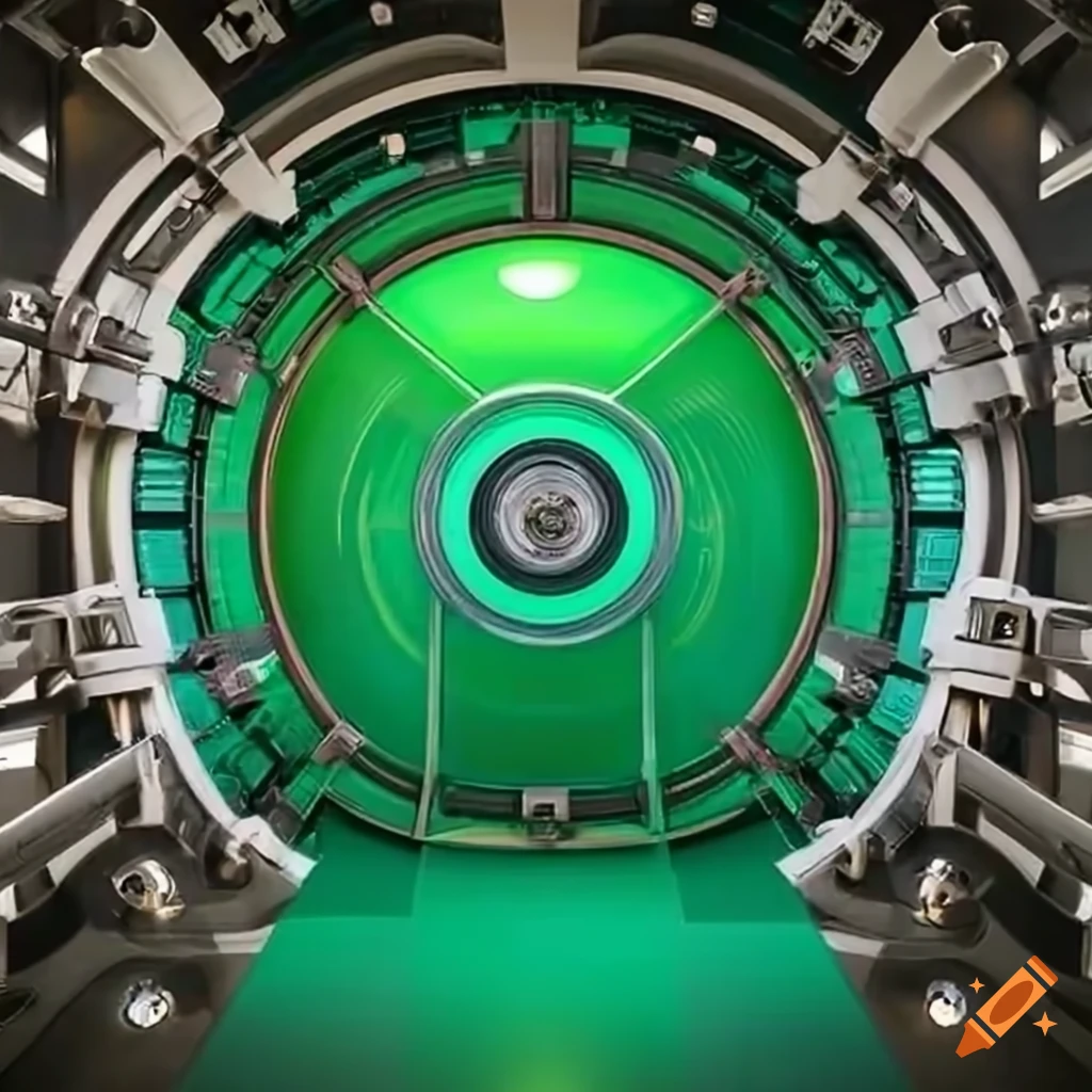 image of a circular bank vault opening
