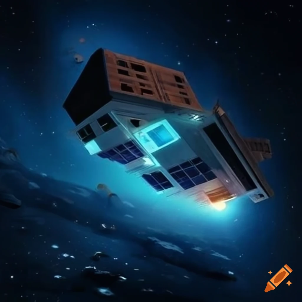 house in outer space