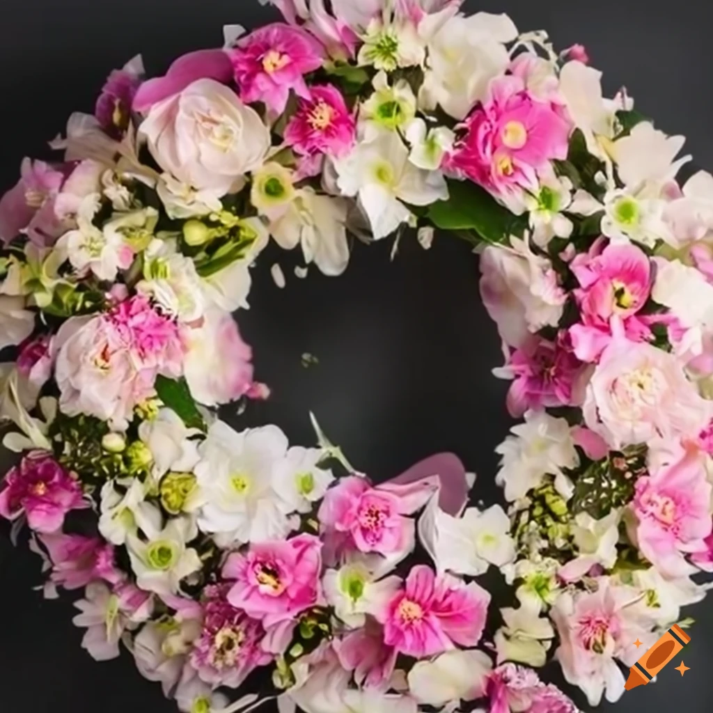 pink sympathy wreath