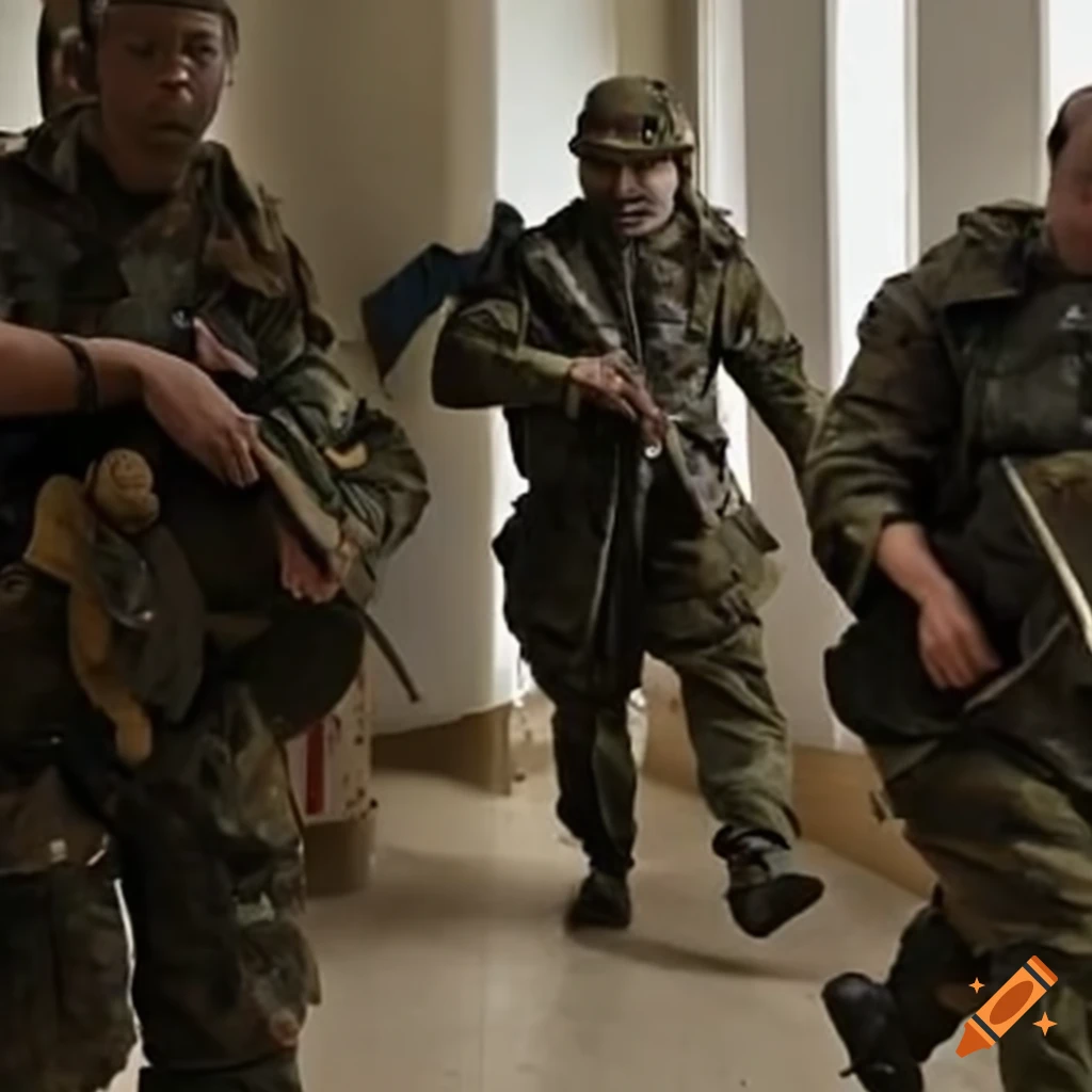 image of hostages being rescued