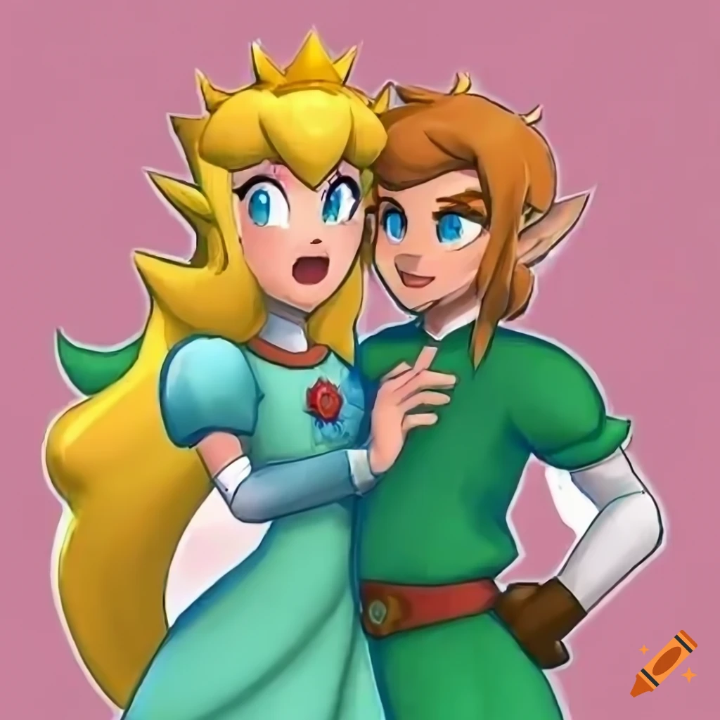Characters posing together in swapped outfits
