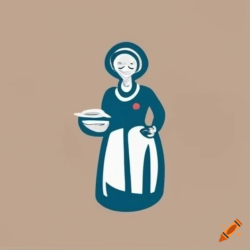 minimalist milkmaid logo design