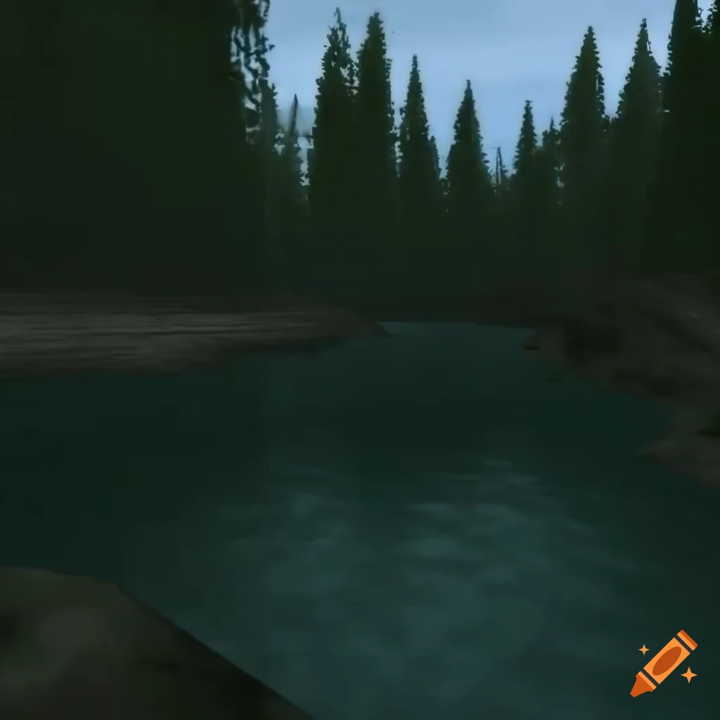 Roleplayinspired dark lake on Craiyon