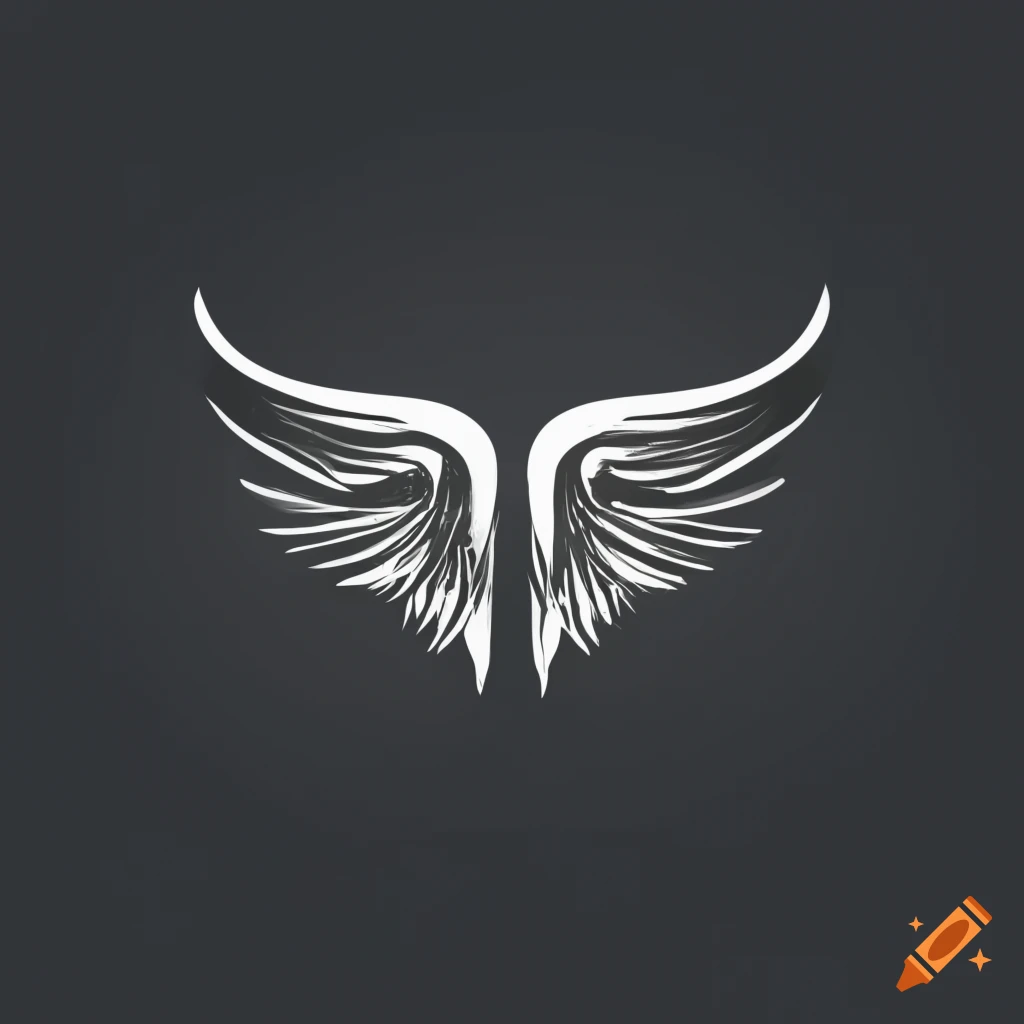 Black And White Wings Logo For Jewelry Store On Craiyon
