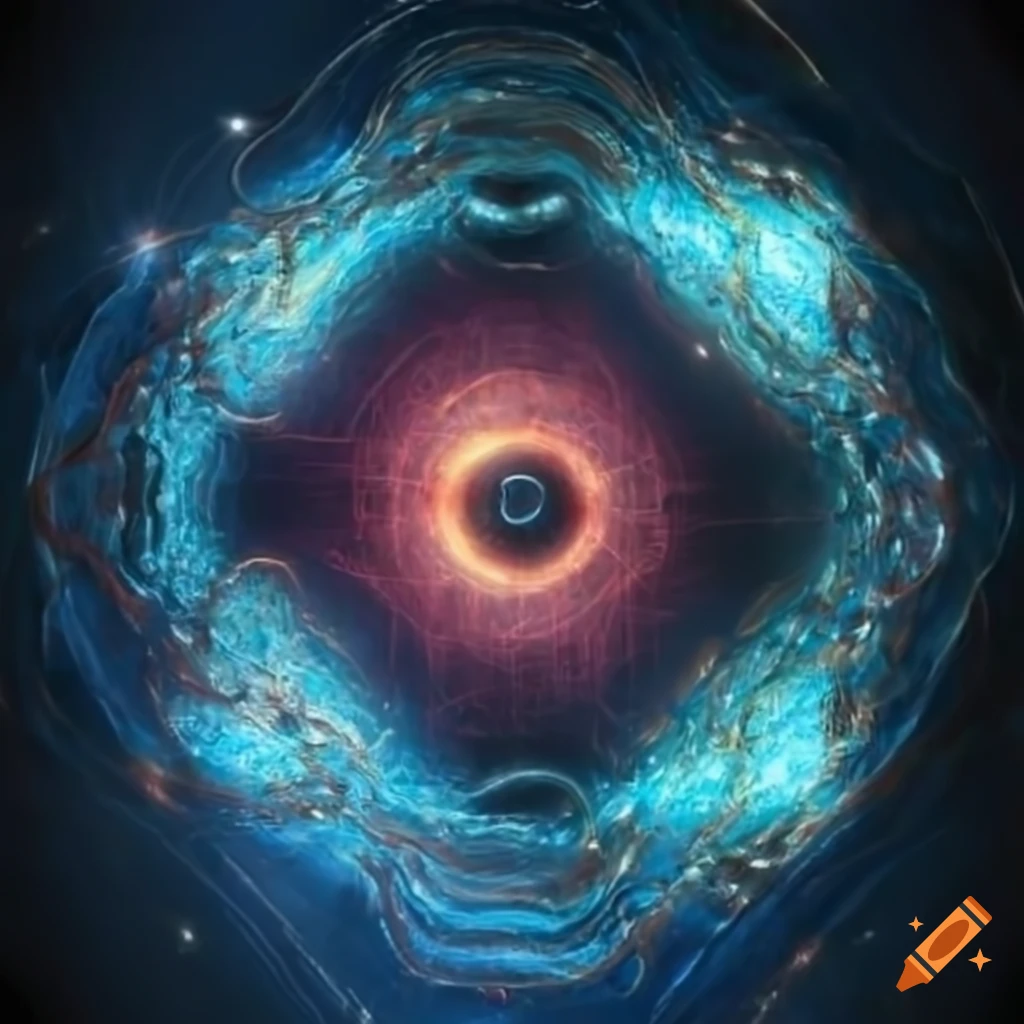 Illustration of amplituhedron in quantum geometry on Craiyon