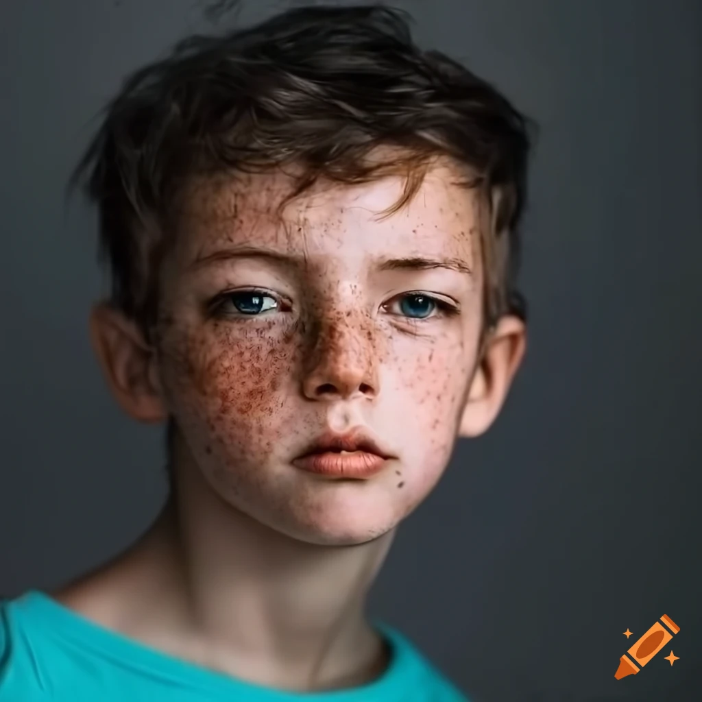 Portrait of a teenager in a classroom on craiyon