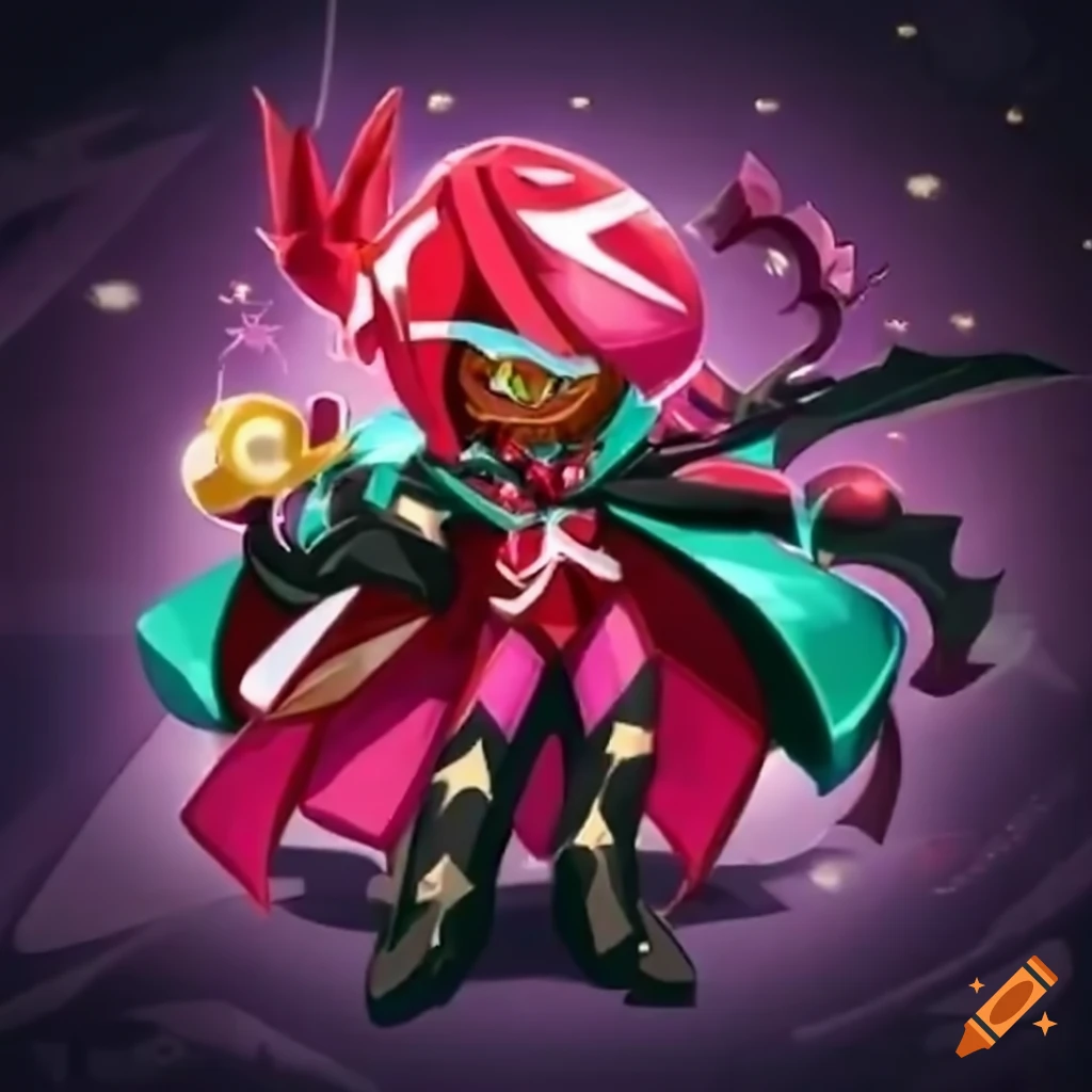 Red-haired male character based on Black Rose Dragon and Akiza from Yu-Gi-Oh 5D's