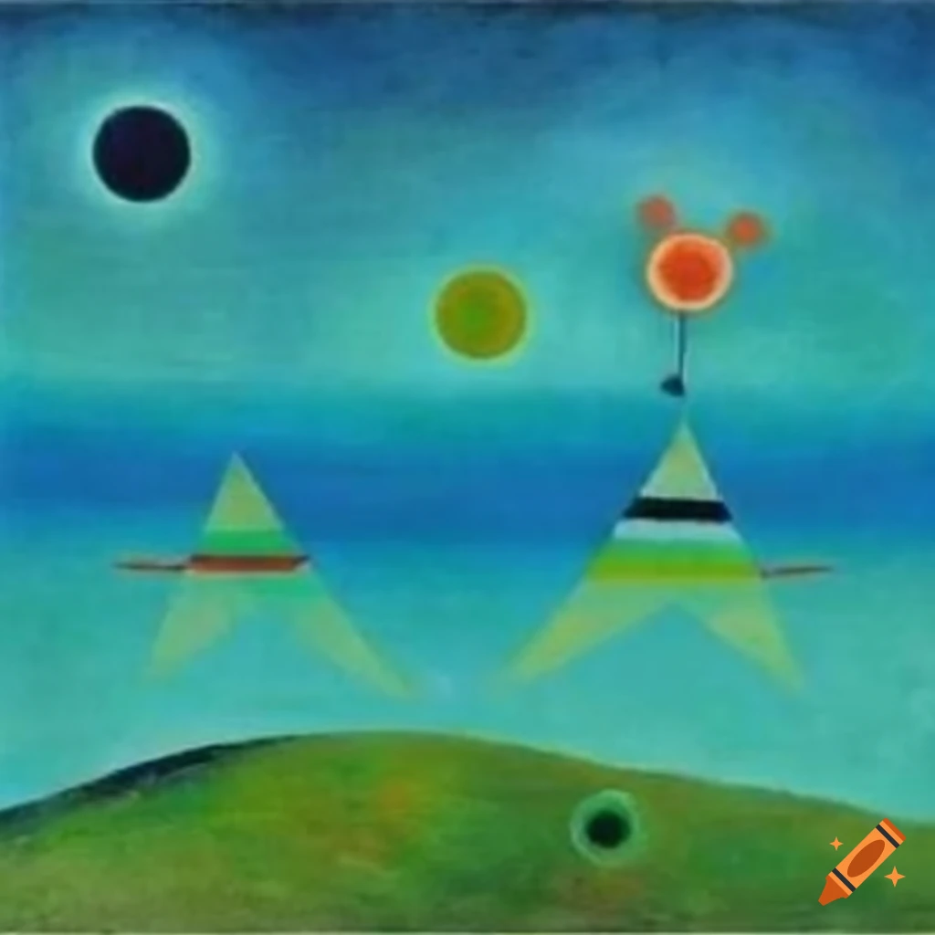 Surrealist painting by paul klee on Craiyon