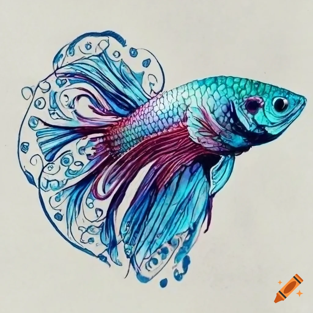 Fish outline drawing Stock Vector Image & Art - Alamy-saigonsouth.com.vn