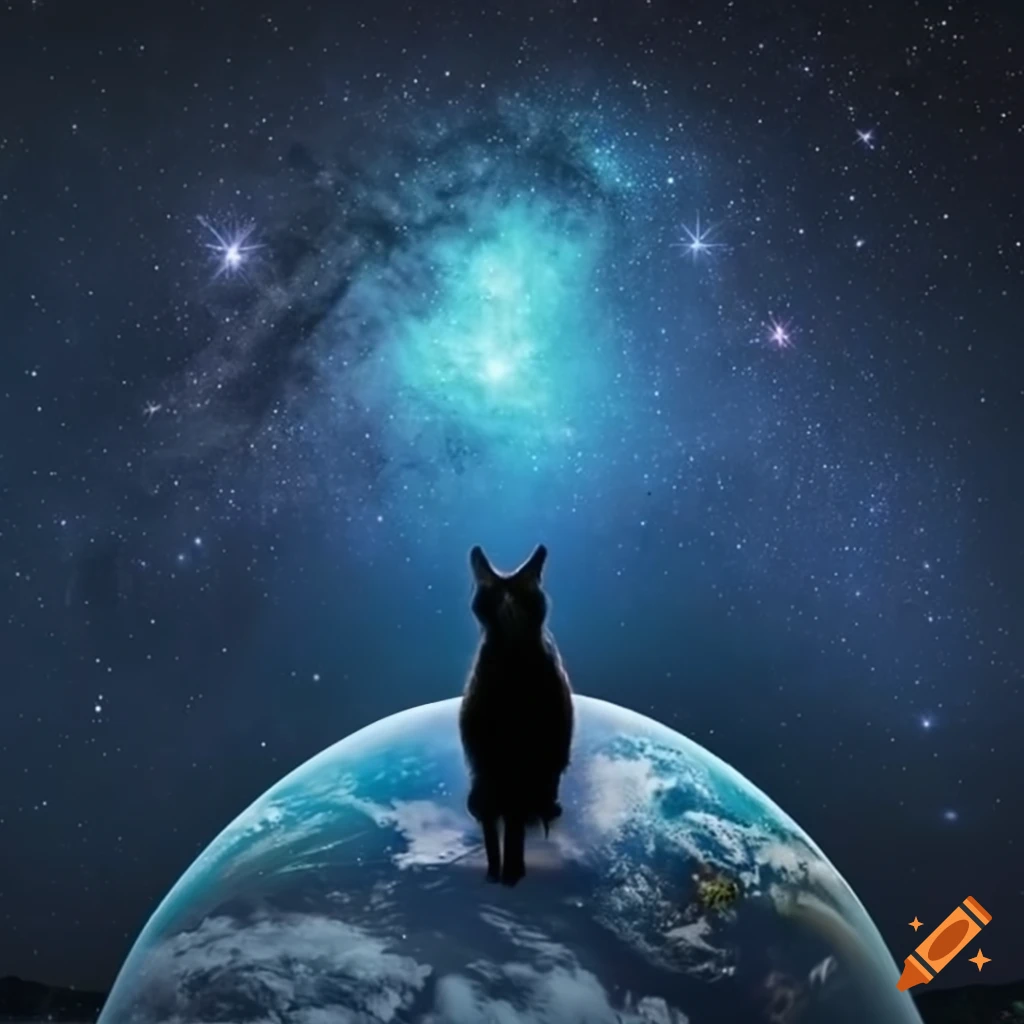 Space cat on the moon on Craiyon