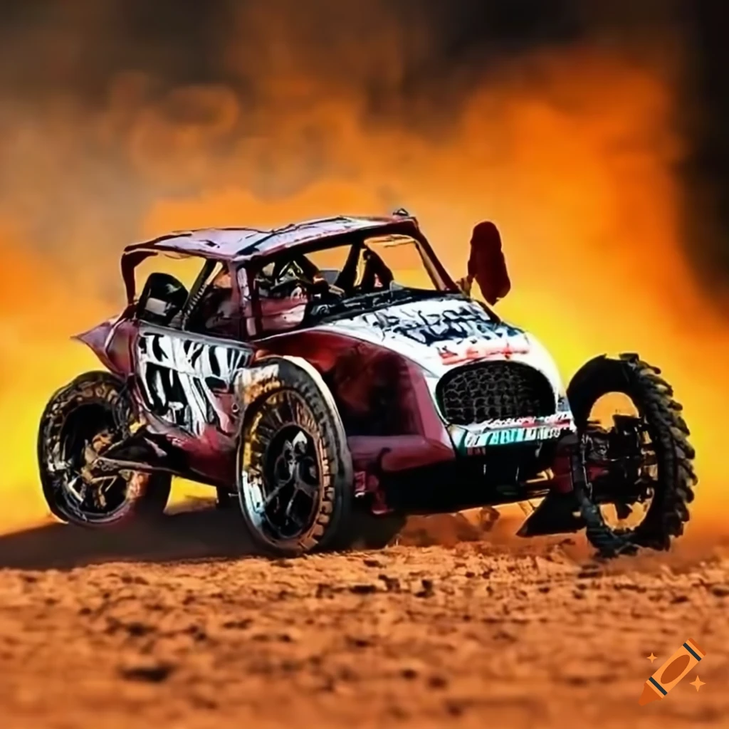 Image of a motor derby auto cross event on Craiyon