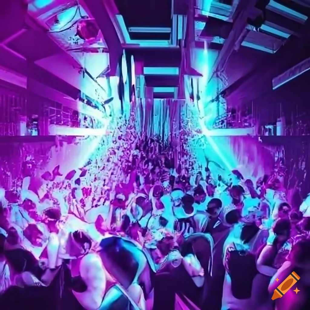 Abstract Image Representing A Techno Party On Craiyon