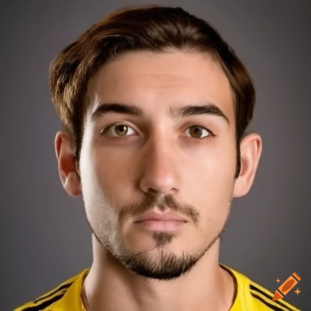 Close up Portrait Of A Spanish Soccer Player With Brown Hair On Craiyon close-up-portrait-of-a-spanish-soccer-player-with-brown-hair-on-craiyon