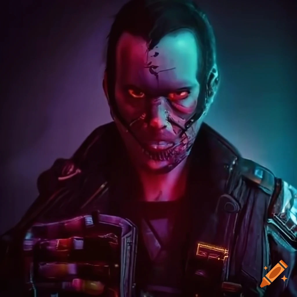 image of a cyberpunk thief