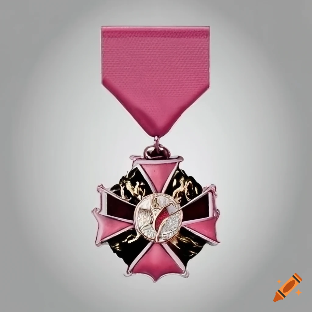 pink Christian cross with letters CRC