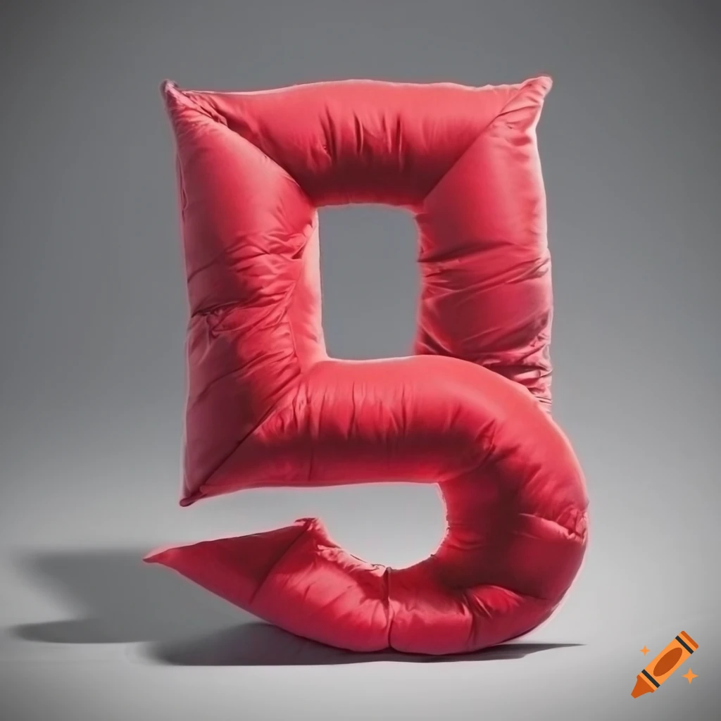 Red round zshaped pillow on Craiyon