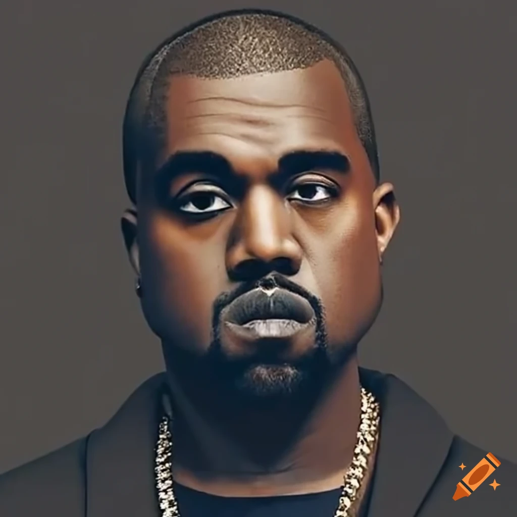 portrait of Kanye West