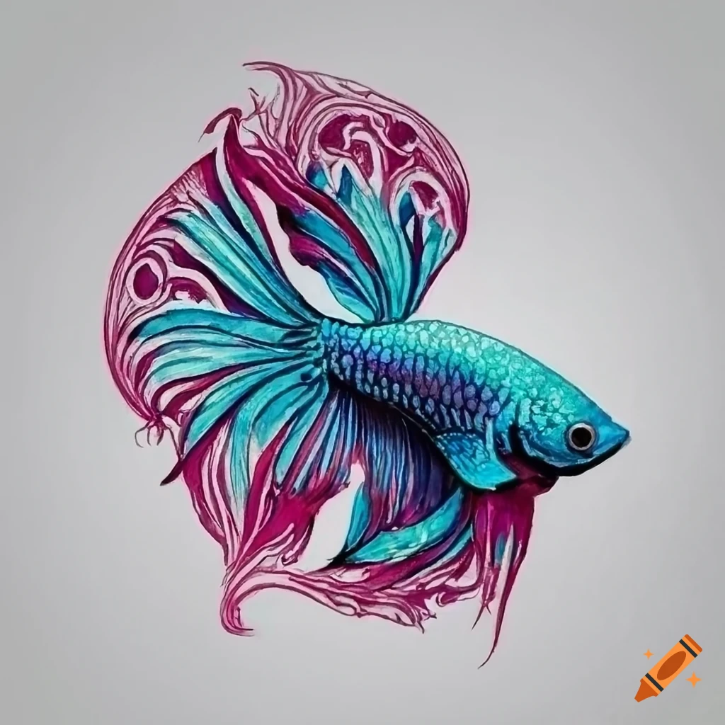 How To Draw A Betta For Kids, Betta Fish, Step by Step, Drawing Guide, by  Dawn - DragoArt