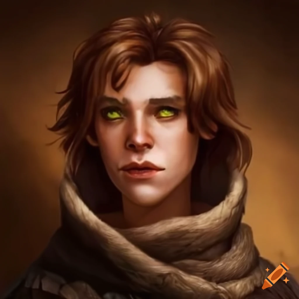 Young Male Wizard With Brown Hair And Green Eyes On Craiyon 7320