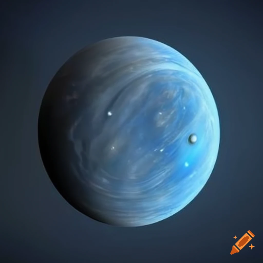 Grayish-blue mercury planet