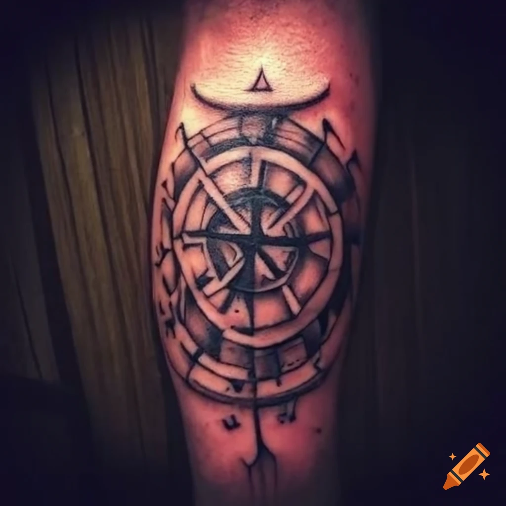 Compass tattoo by Thomas Acid | Photo 29497