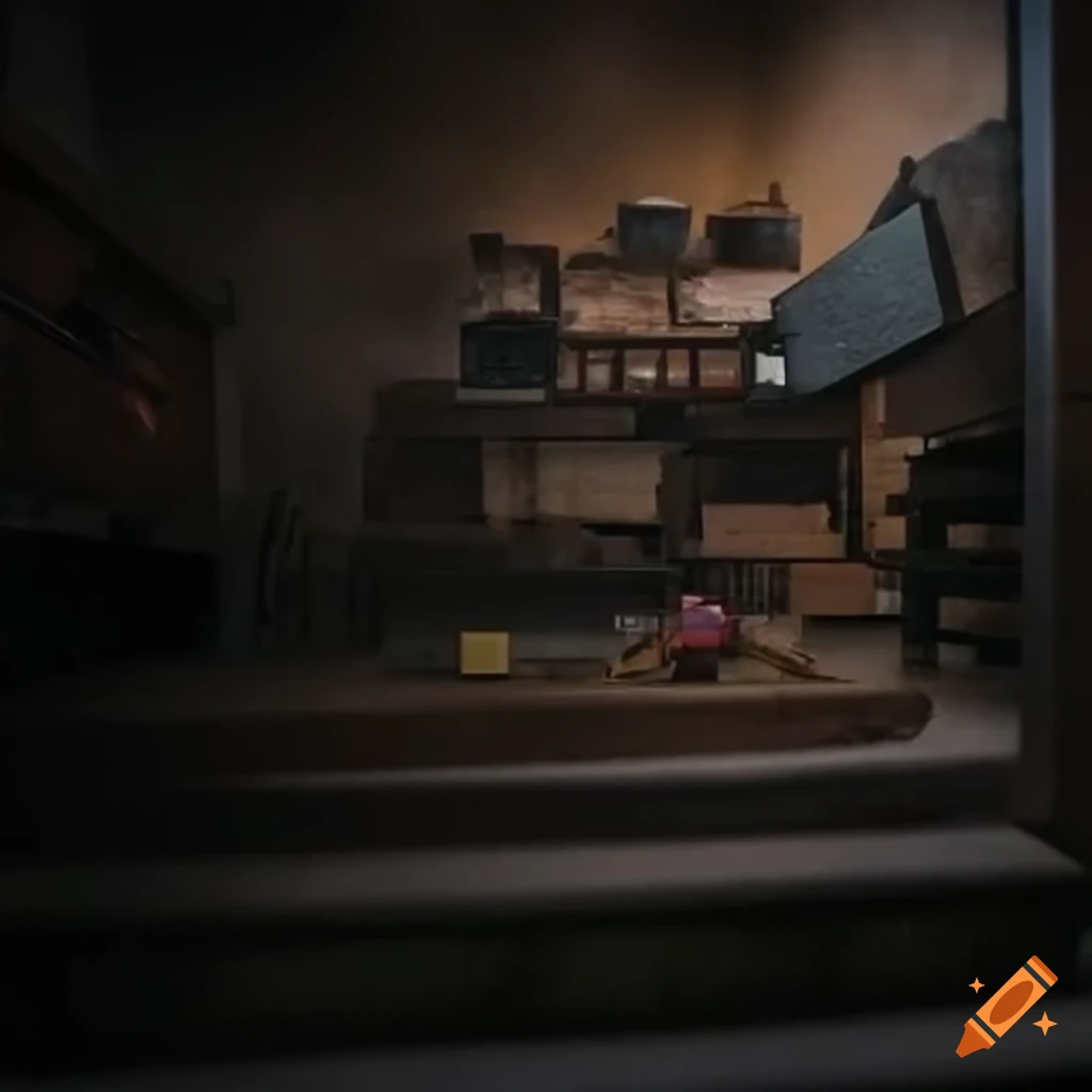 Pixelated sandbox world