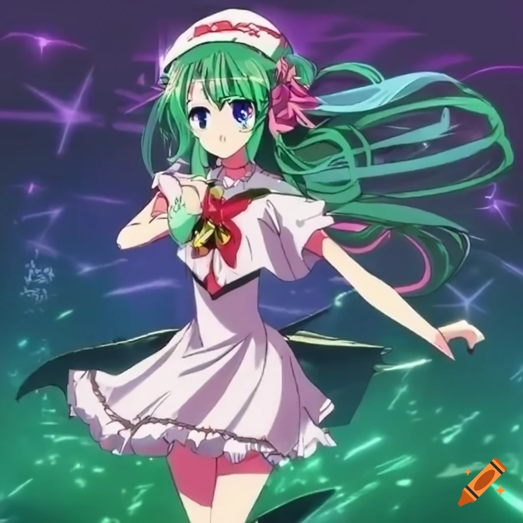 anime girl dancing on stage