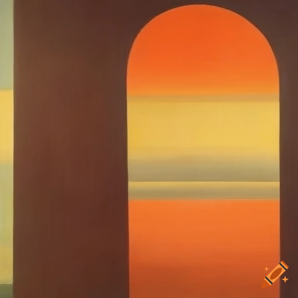 abstract artwork of a portal to the sea