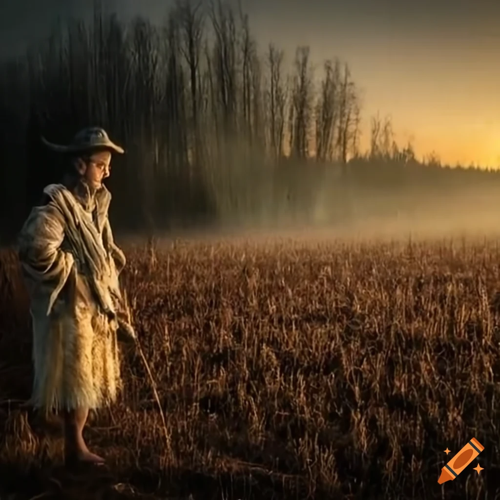 Image of a russian farmer on Craiyon