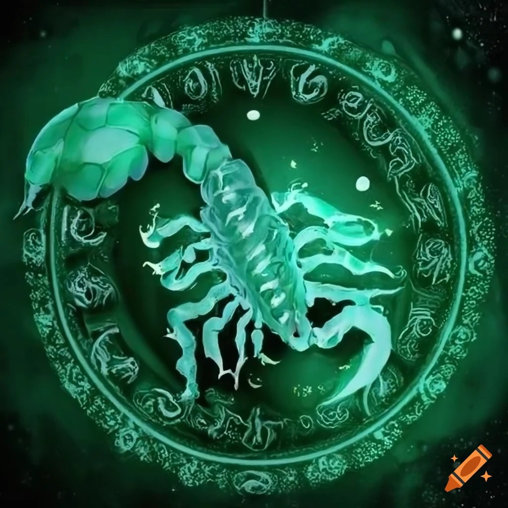 Abstract art of scorpio zodiac sign on Craiyon