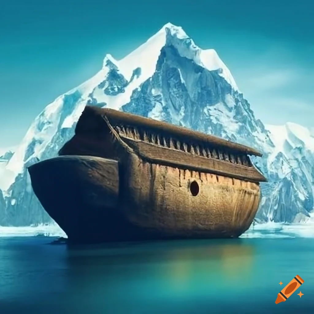 Artistic Depiction Of Noah s Ark On K2 Mountain