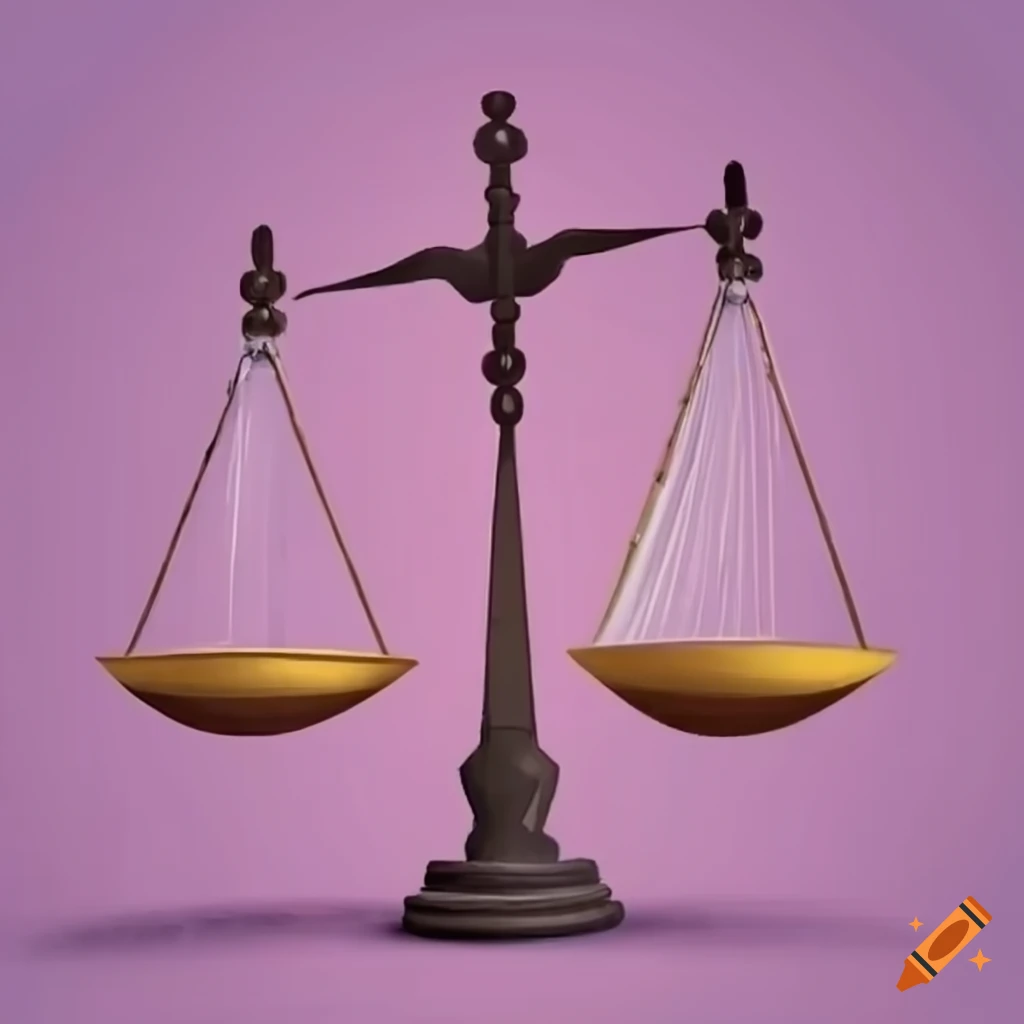 Political Cartoon Depicting A Balance Scale
