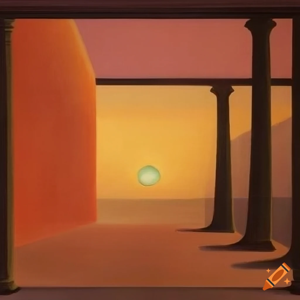 abstract artwork of a portal to the sea