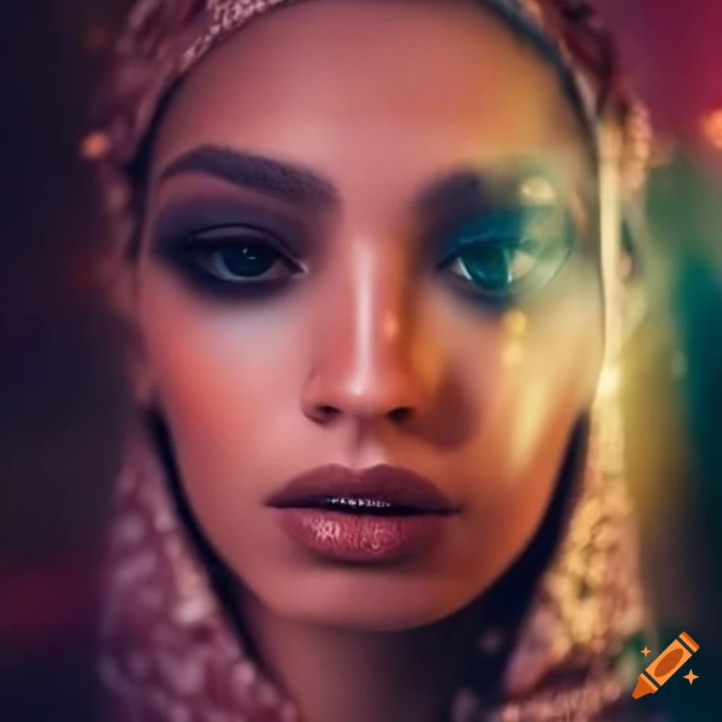 Close Up Portrait Of An Egyptian Woman In A Luxurious Setting Close up portrait of an egyptian woman in a luxurious setting