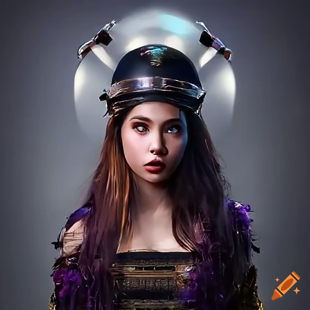 Photographic portrait of a realistic fantasy girl on Craiyon