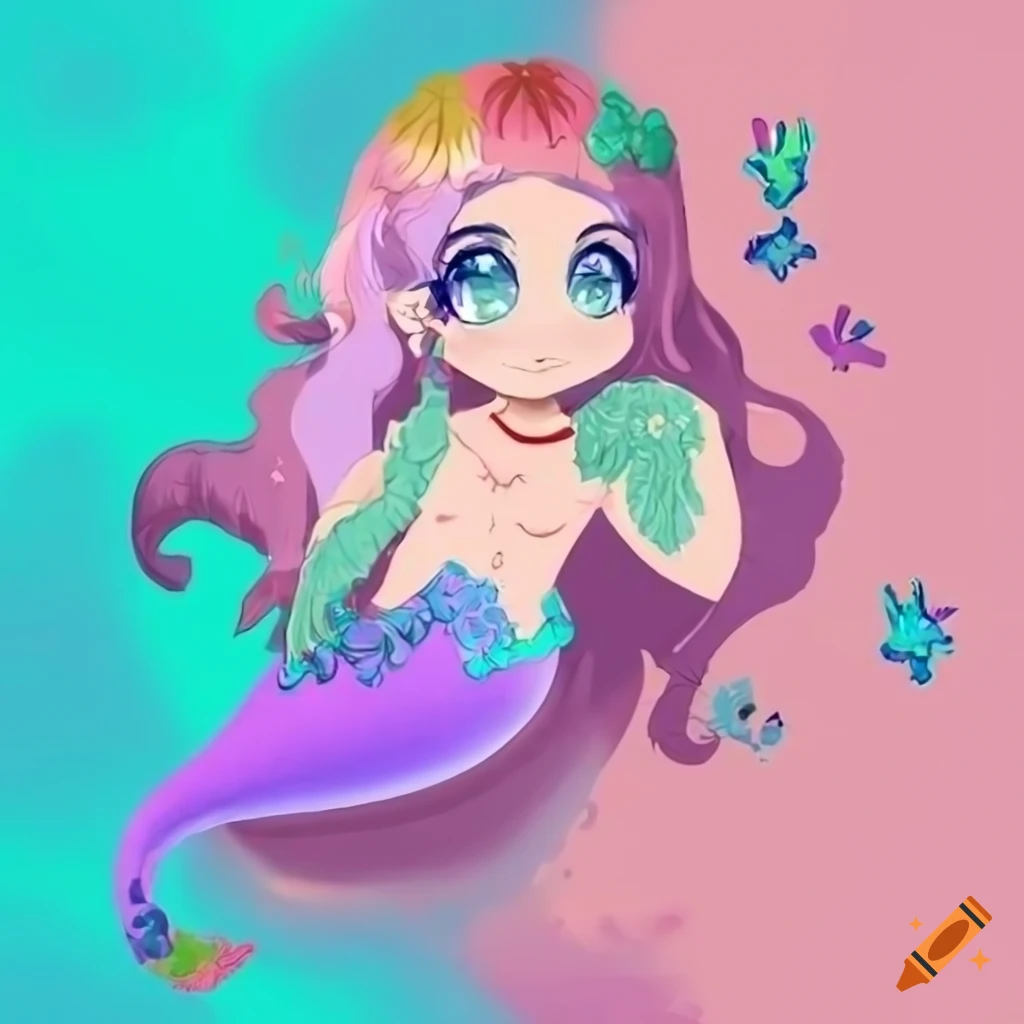 pastel tropical mermaid adoptables