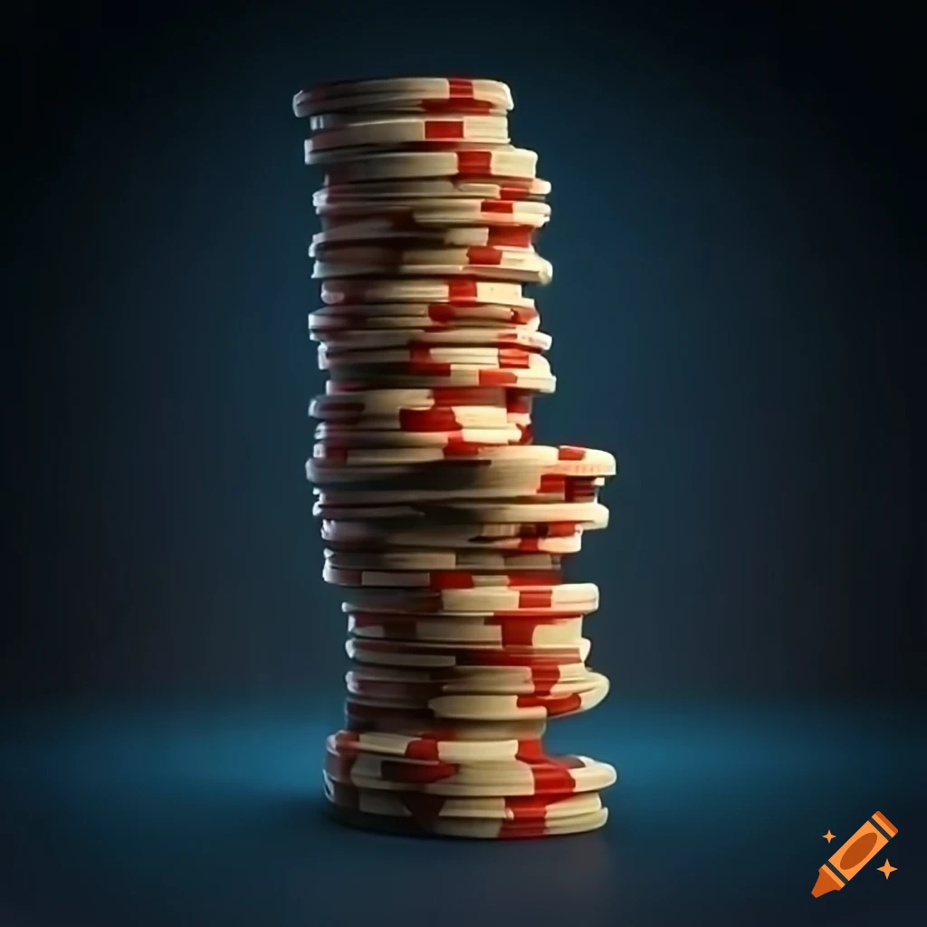 tower of poker chips
