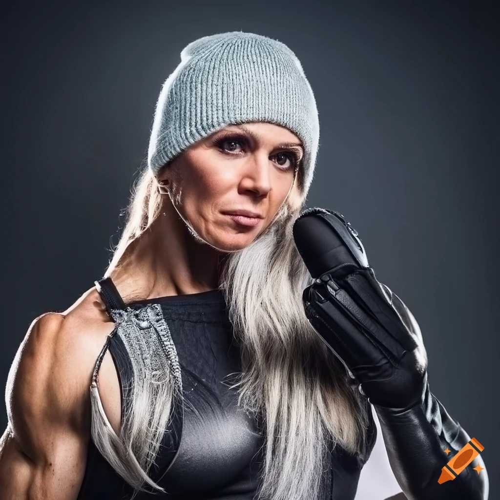Hyperrealistic Fashion Photograph Of Mature Muscular Woman Bodybuilder On Craiyon