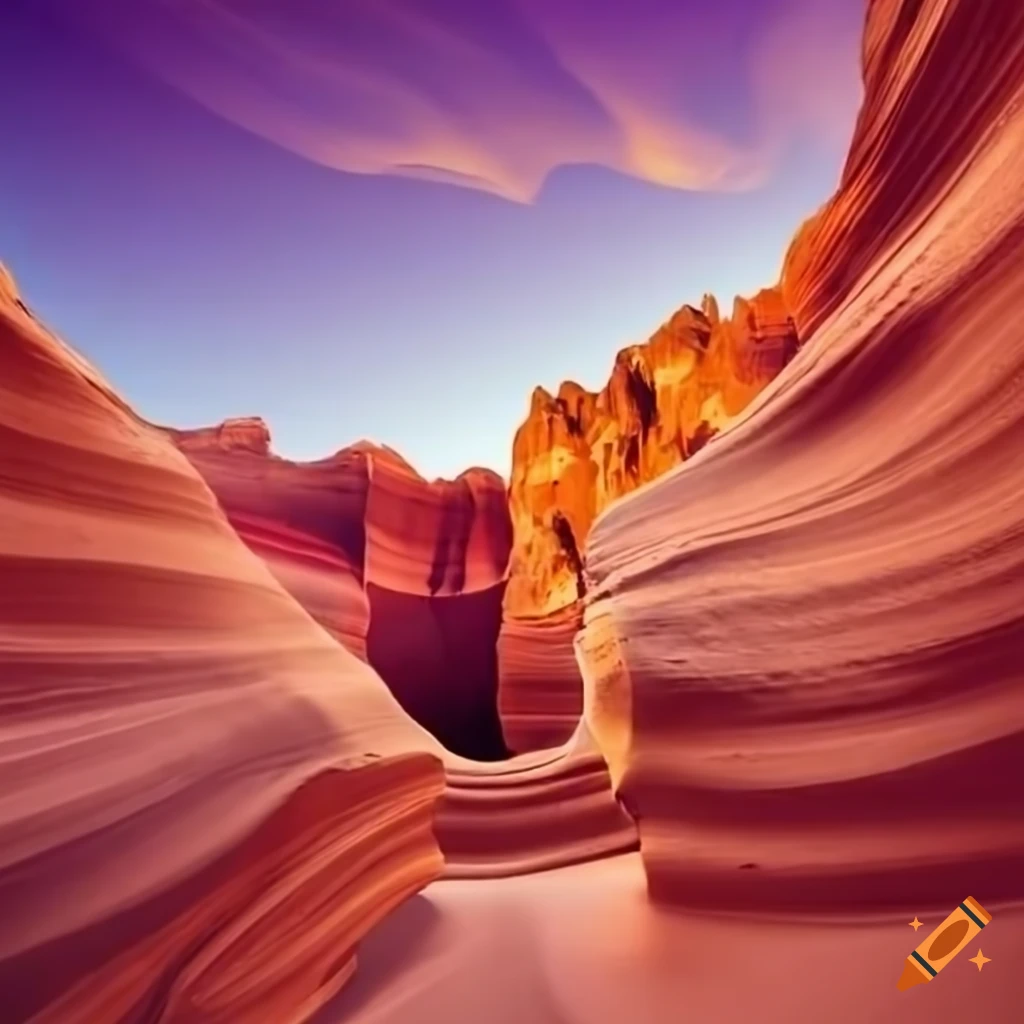 canyon scene with cactus in the desert