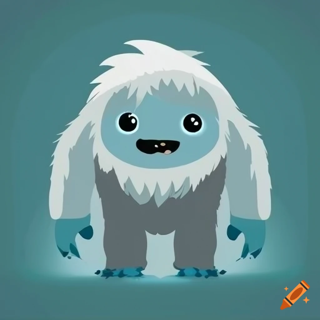 A Cute Little Fluffy Baby Yeti Surrounded by Floating Luminous Crystal  Snowflakes and Crystalline Candy 8k Resolution Concept Art · Creative  Fabrica