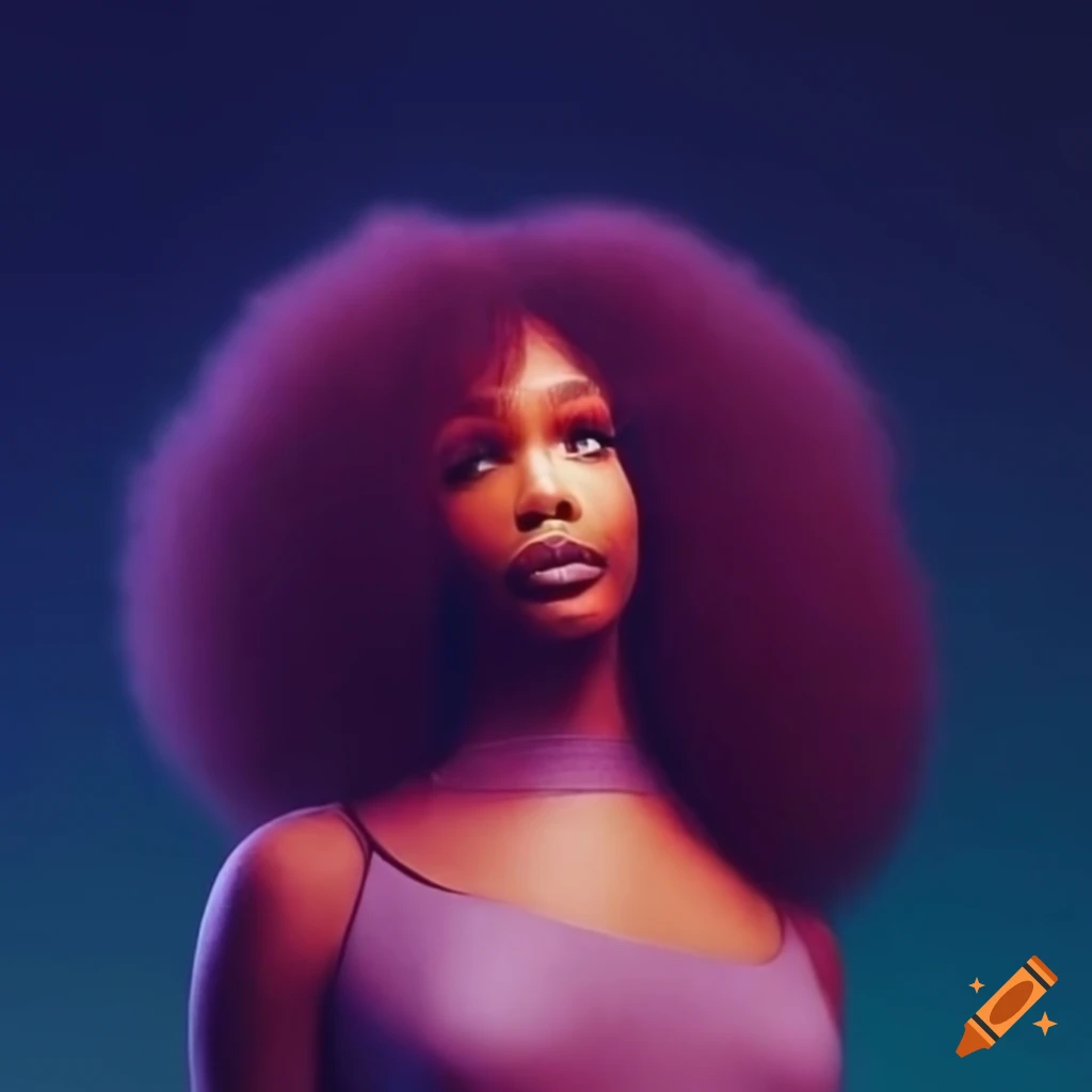 SZA overlooking Los Angeles at night