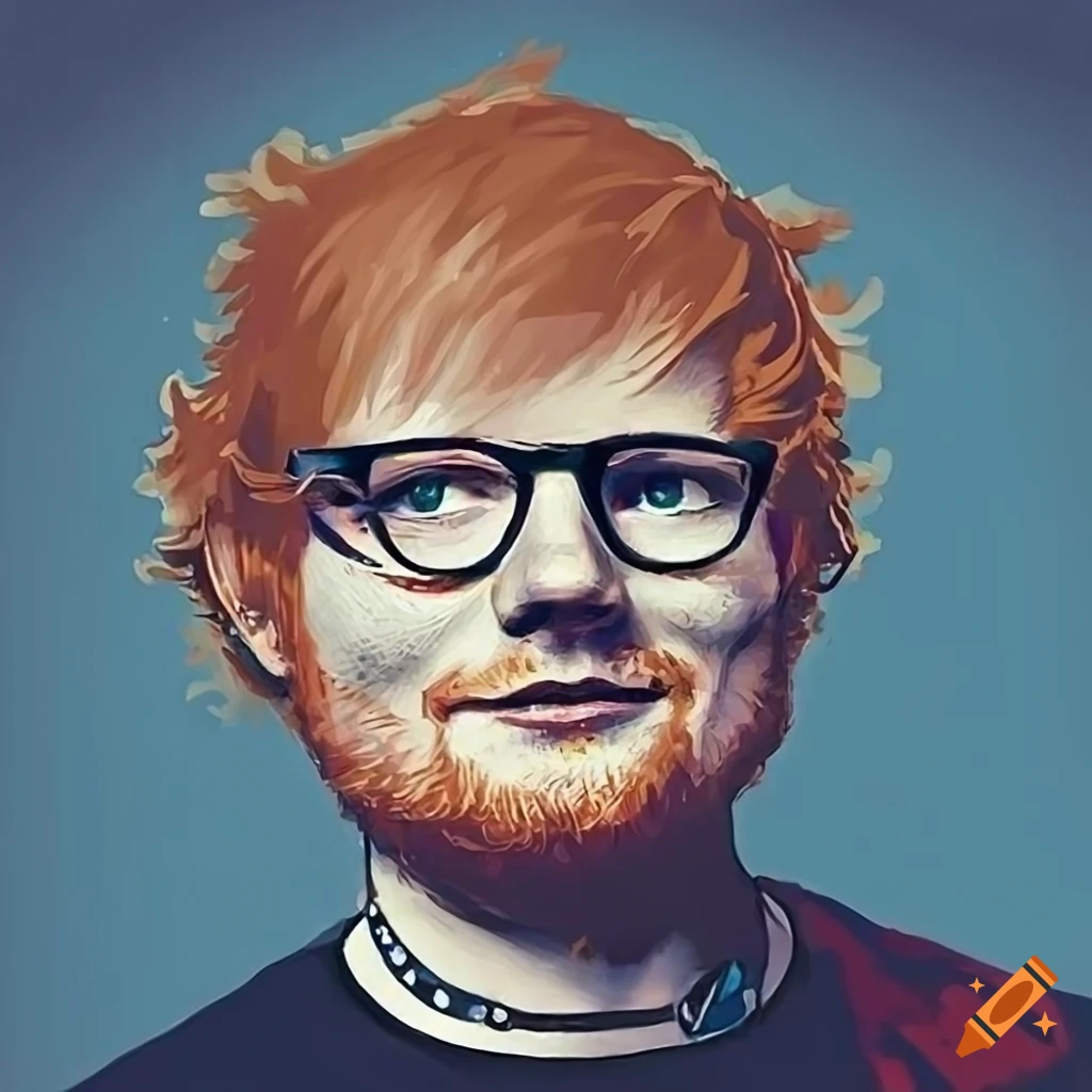 portrait of Ed Sheeran