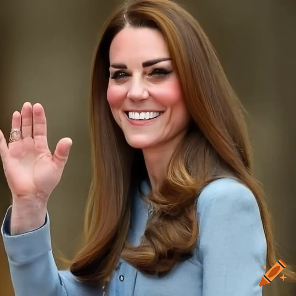 Kate Middleton With A Denim Shirt And Beautiful Smile On Craiyon kate-middleton-with-a-denim-shirt-and-beautiful-smile-on-craiyon