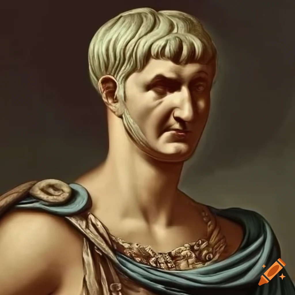 painting depicting Emperor Trajan and Ganymede