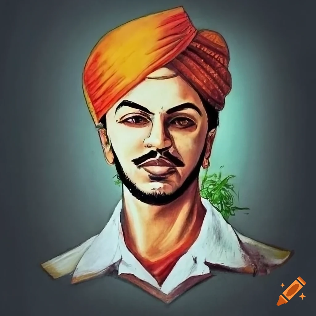 Bhagat Singh - Drawing Skill-saigonsouth.com.vn