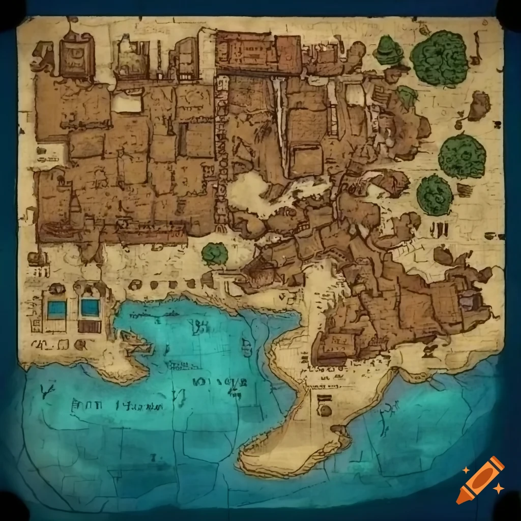 map for a tabletop game set in ancient Rome