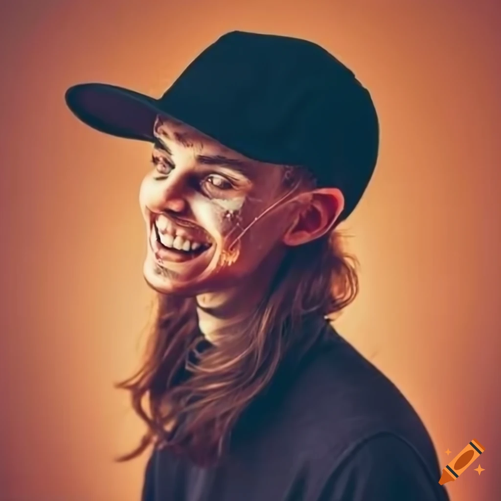 image of a man with a demonic smile
